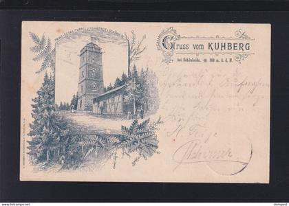 Dt. Reich Litho Kuhberg bei Schönheide 1898