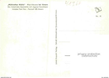 Amern Schwalmtal Viersen NRW Muehlrather Muehle am Hariksee Wasserrad Gaststaett