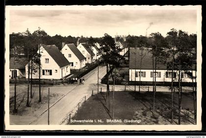AK Schwarzheide-W. /NL., Blick auf die Brabag-Siedlung