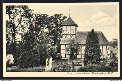 AK Ferch am Schwielowsee, Fachwerkkirche erbaut 1630