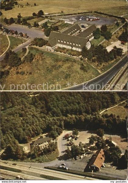Siegburg Fliegeraufnahme Autobahnraststaette