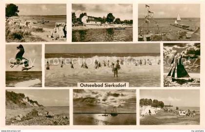Sierksdorf Ostseebad Teilansichten Steilkuesten Strandpartien