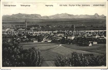 Simbach Inn Gesamtansicht mit Alpenpanorama