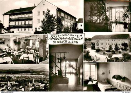 Simbach Inn Jugendwohnheim Arbeiterwohlfahrt Stadtpanorama