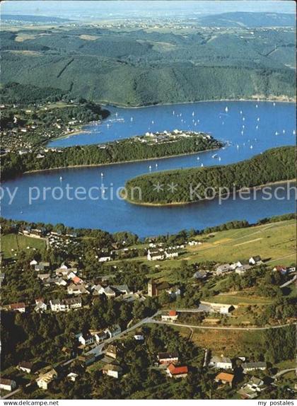 Rurberg Simmerath Eifel NRW an Rurtalsperre Schwammenauel Fliegeraufnahme