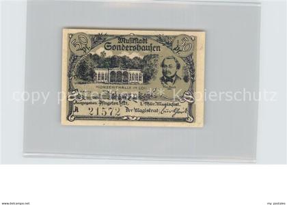 Sondershausen Thueringen Konzerthalle 50 Pfennig