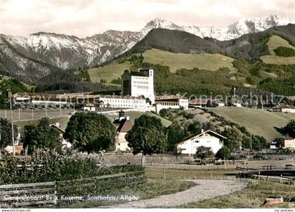 Sonthofen Oberallgaeu Burg Sonthofen mit Daumengruppe