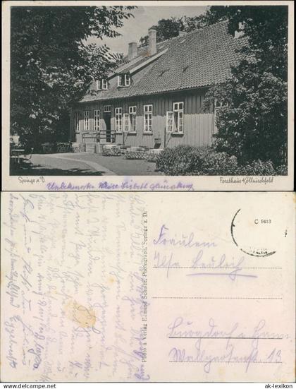 Ansichtskarte Köllnischfeld-Springe Forsthaus Köllnischfeld 1932