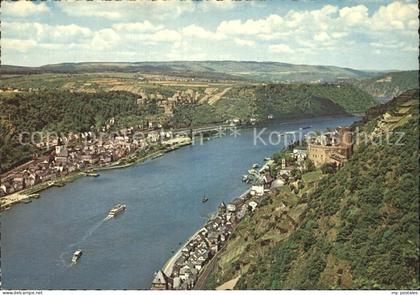 St Goar Fliegeraufnahme Rheinpartie