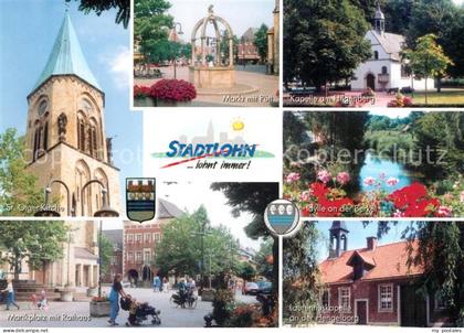 Stadtlohn St Olger Kirche Markt mit Puett Kapelle am Hilgenberg Marktplatz Ratha