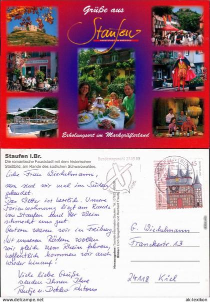 Ansichtskarte Staufen im Breisgau Weinberg, Gaststätten, Pool, Weinhaus 2009