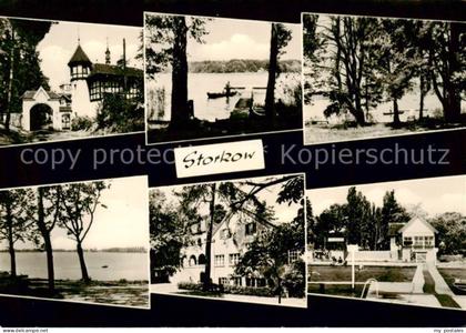 Storkow Mark Teilansichten Freibad Strandpartien