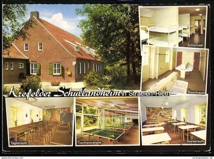 AK Straelen-Rieth, Krefelder Schullandheim, Tagesraum, Tischtennishalle, Speiseraum