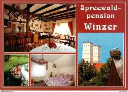 Straupitz Spreewald Pension Winzer Gastraum Kahnpartie Zimmer Kirche Storchennes