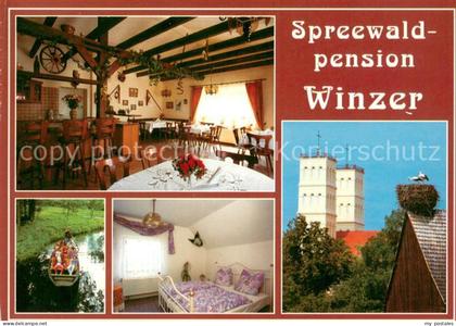 Straupitz Spreewaldpension Winzer Fremdenzimmer Wasserstrasse Kahnfahrt Storchen