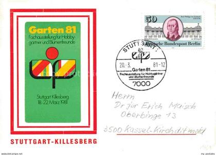 STUTTGART  CITY Plakat Garten 81 Stuttgart Killesberg