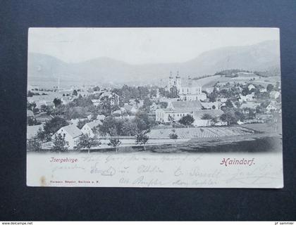 Österreich Sudeten 1900 Haindorf Isergebirge. Verlag Hermann Rössler Gablonz. Nach Zinkau Nepomuk Böhmen