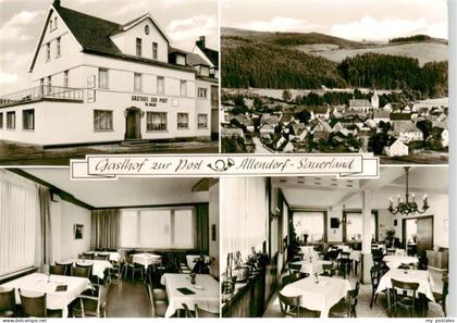 Allendorf Sauerland Sundern Gasthof zur Post Gaststube Panorama