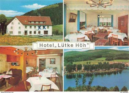 Allendorf Sauerland Sundern Hotel Luetke Hoeh Gastraum Panorama See