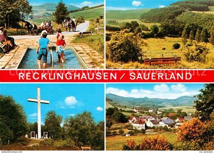 Recklinghausen Sundern Wassertretstelle Landschaft Kreuz Panorama