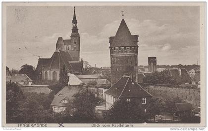 AK Tangermünde Blick vom Kapitelturm Amt Schloss Kirche St. Stephan Schlossfreiheit