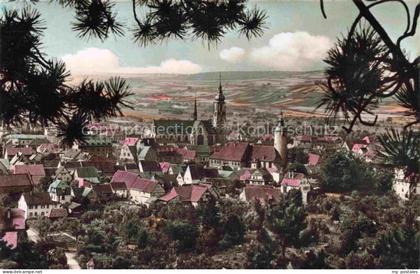 Tauberbischofsheim Kirche Turm Haeuser Panoramablick