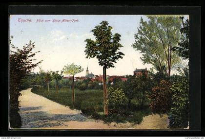 AK Taucha, Blick vom König-Albert-Park