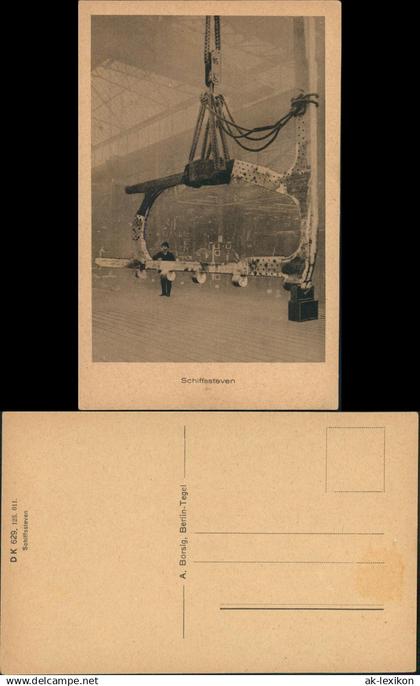 Ansichtskarte Tegel-Berlin Borsigwerke - Schiffssteven 1927