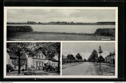 AK Jütchendorf / Krs. Teltow, Gasthof W. Busse, Dorfstrasse
