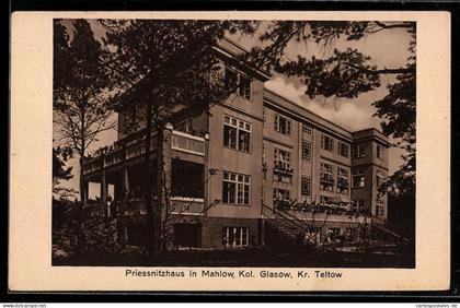 AK Mahlow /Teltow, Kolonie Glasow, Krankenhaus Priessnitzhaus