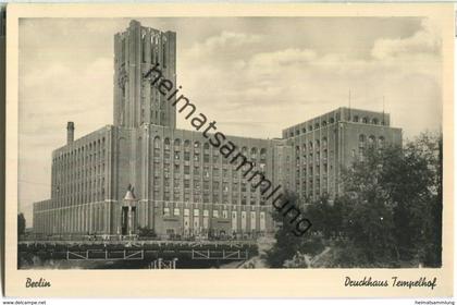 Berlin - Tempelhof - Druckhaus - Foto-Ansichtskarte 50er Jahre - Verlag H. Locke Berlin