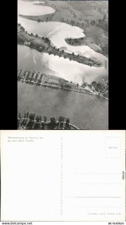 Ansichtskarte Teterow Luftbild - Teterower See 1972