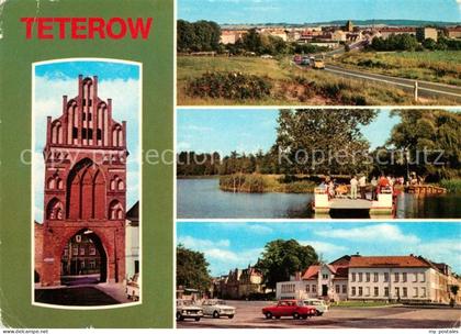 Teterow Mecklenburg Vorpommern Rostocker Tor Faehre Burgwallinsel Kreiskulturhau