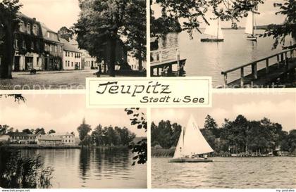Teupitz Stadt und See Segelboot
