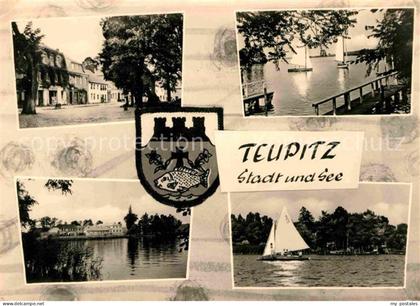 Teupitz Stadt und See Segeln Wappen