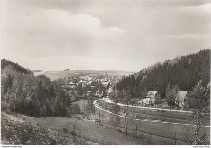 AK Thum Blick Annaberger Straße a Auerbach Ehrenfriedersdorf Gelenau Geyer Drebach Thalheim Wolkenstein Erzgebirge DDR