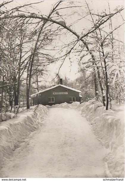 AK Thum Gaststätte Gasthof Waldfrieden Winter a Auerbach Ehrenfriedersdorf Gelenau Geyer Drebach Zwönitz Erzgebirge DDR