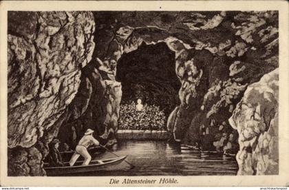 Artiste CPA Schweina Bad Liebenstein im Thüringer Wald, Altensteiner Höhle