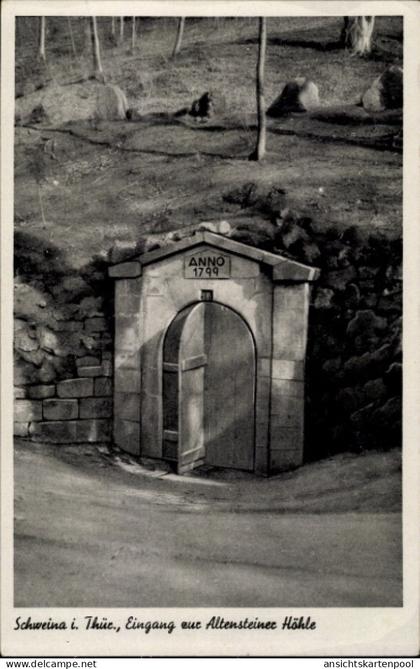 CPA Schweina Bad Liebenstein im Thüringer Wald, Eingang zur Altensteiner Höhle