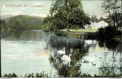 CPA Wilhelmstal Marksuhl, Seepartie mit Schwänen