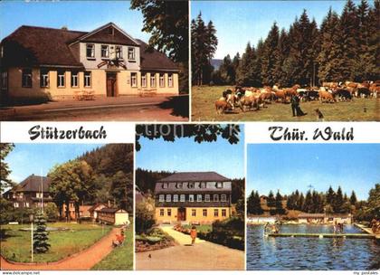 Stuetzerbach Gasthaus Auerbach Kuhherde am Auerbach Goethehaus Kurpark