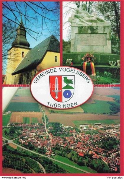 Vogelsberg Soemmerda Thueringen Luftbild Denkmal Kirche