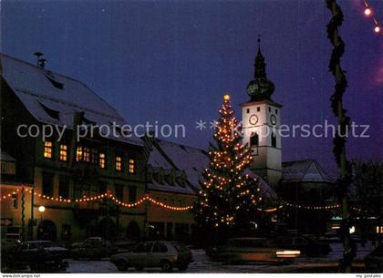 Tirschenreuth Marktplatz zur Weihnachtszeit
