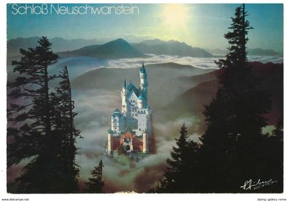 CARTOLINA VIAGGIATA - SCHLOSS NEUSCHWANSTEIN - CASTELLO - CASTLE