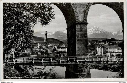 Traunstein mit Eisenbahnviadukt