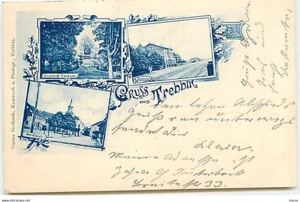 Allemagne - Gruss aus TREBBIN - Bahnhof, Bismarck-Denkmal, Marktplatz
