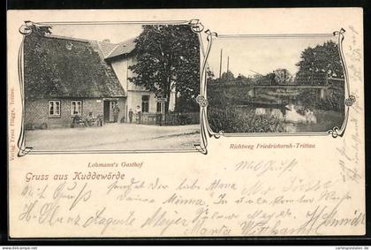 AK Kuddewörde, Lohmann`s Gasthof, Richtweg Friedrichsruh-Trittau
