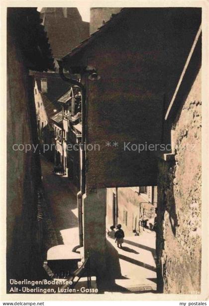 ueberlingen Bodensee BW Luziengasse in Alt ueberlingen