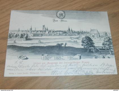 alte AK - Uelzen , 1899 , Uelzen im dreißigjährigen Krieg , Ansichtskarte !!!