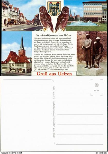 Ansichtskarte Uelzen Die Uhlenkörpersage von Uelzen, Ansichten 1980
